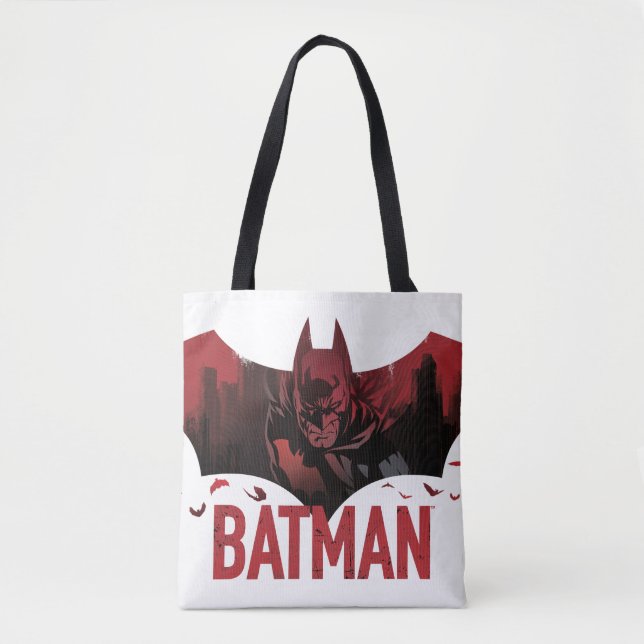 Bolso De Tela Icono de Batman Crimson Gotham (Anverso)
