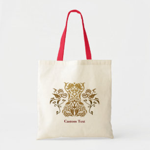 Bolso De Tela Icono de damasco de corsé floral
