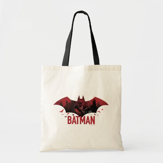 Bolso De Tela Icono de Gotham Carmesí de Batman (Frente)