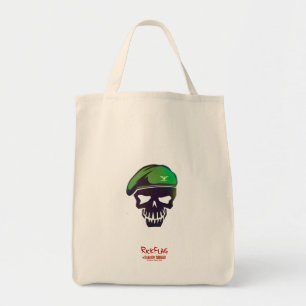 Bolso De Tela Icono de la cabeza de la bandera del pelotón el  