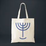 Bolso De Tela Icono de Menorah<br><div class="desc">Menorah está hecho de las letras: Menorah: Mem, Nun, Resh, Hey Mem - Caos Mighty Blood Nun - Continuar Su Hijo Resh - Primer Principio Superior Hey - Mira Reveal Breath Exo 25:31 Y harás un candelabro de oro puro: de trabajo golpeado se hará el candelero: su eje, y sus...</div>