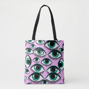 Bolso De Tela Icono de resumen de ojos de montaña
