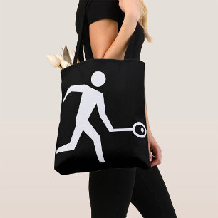 Bolso De Tela Icono del jugador de squash