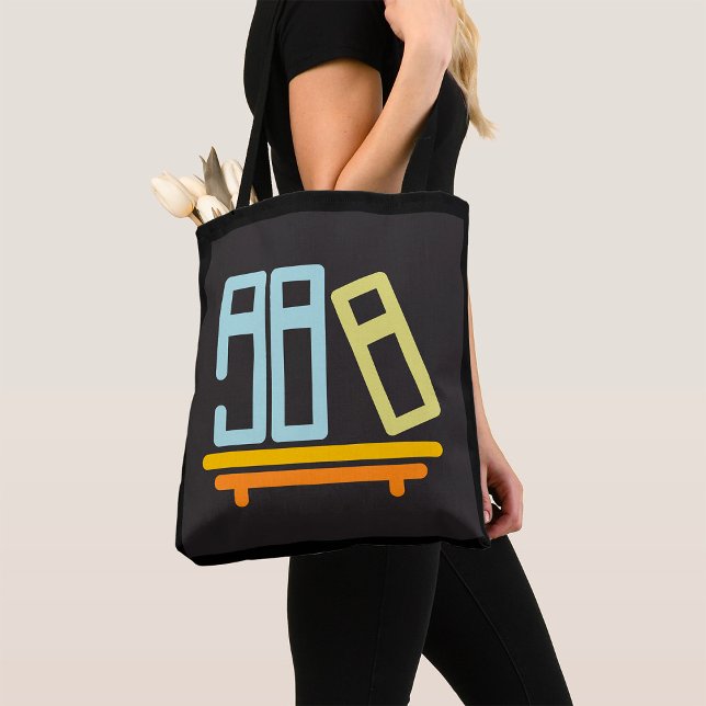 Bolso De Tela Icono gráfico de biblioteca minimalista (Subido por el creador)
