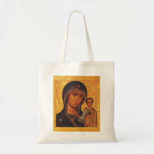 Bolso De Tela Icono ortodoxo Nuestra Señora de Kazán