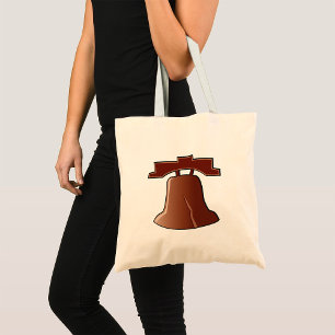 Bolso De Tela Ícono patriótico Filadelfia de la Campana de la Li