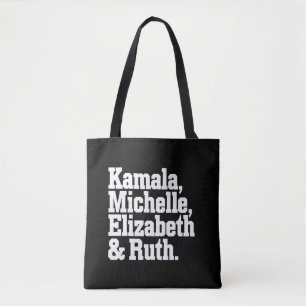Bolso De Tela Icono político feminista Kamala Michelle Elizabeth