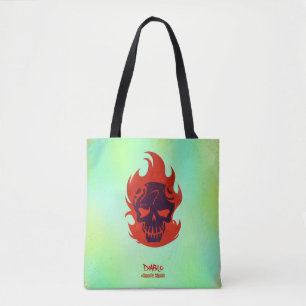 Bolso De Tela Icono principal del pelotón el   Diablo del