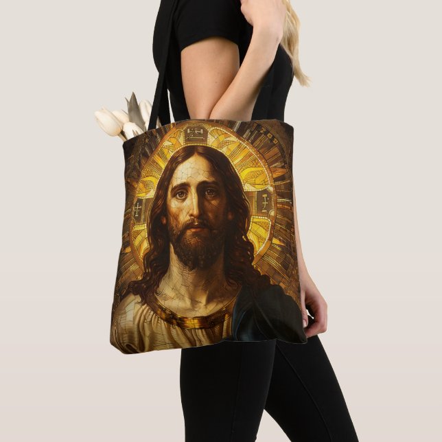 Bolso De Tela Icono religioso Jesucristo (Detalle)