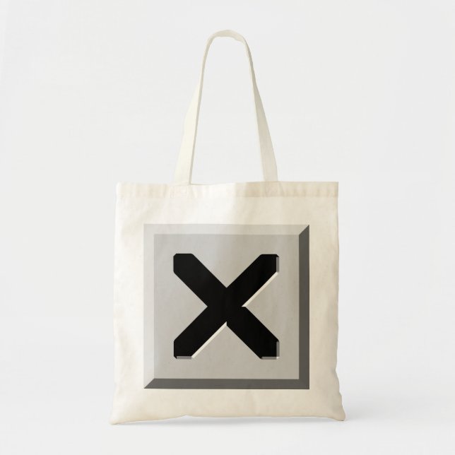 Bolso De Tela Icono X (Frente)