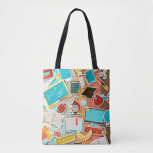 Bolso De Tela Iconos de equipos escolares