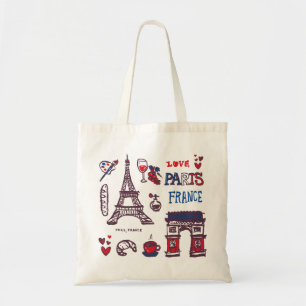 Bolso De Tela Iconos de París