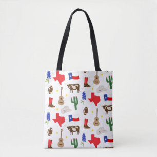 Bolso De Tela Iconos de Texas