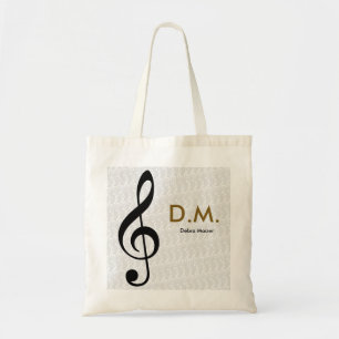 Bolso De Tela idea musical personalizada (trinquete clef)