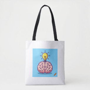 Bolso De Tela "Ideas brillantes en la bolsa: Personalizado Brain