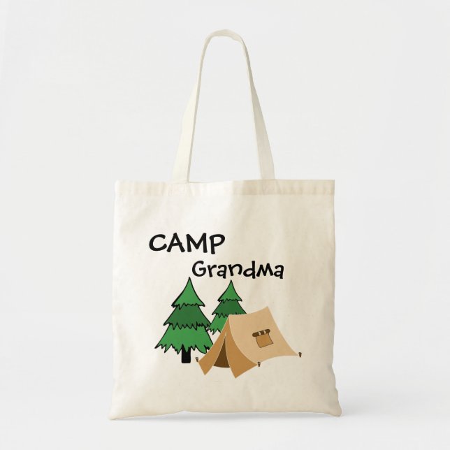 Bolso De Tela Ideas de campamento para los abuelos (Frente)