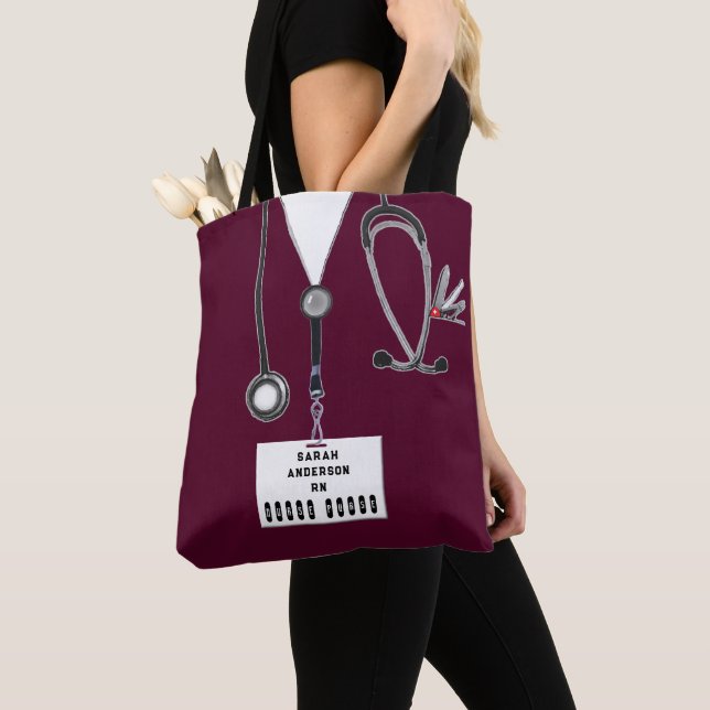 Bolso De Tela Ideas personalizadas de regalo de enfermeras (Detalle)