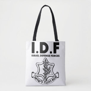 Bolso De Tela IDF Tzahal Tees Fuerzas de Defensa de Israel Tie