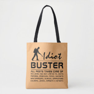 Bolso De Tela Idiot Buster