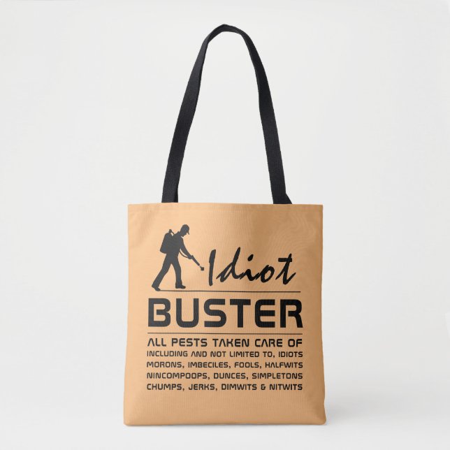 Bolso De Tela Idiot Buster (Anverso)
