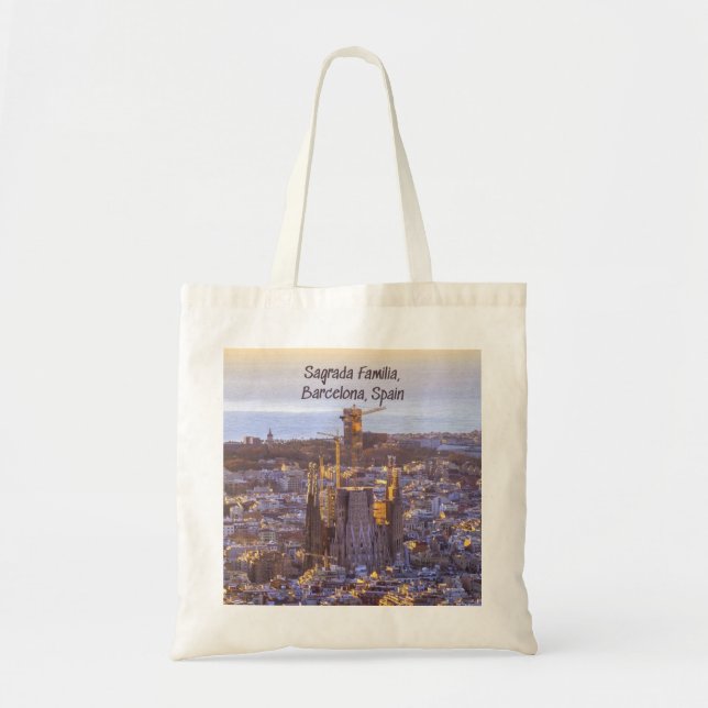 Bolso De Tela Iglesia Católica de la Sagrada Familia, Barcelona, (Frente)