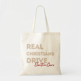 Bolso De Tela Iglesia cristiana divertida Tote coches eléctricos
