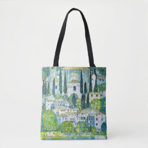 Bolso De Tela Iglesia de Art Nouveau en Cassone, por Gustav Klim