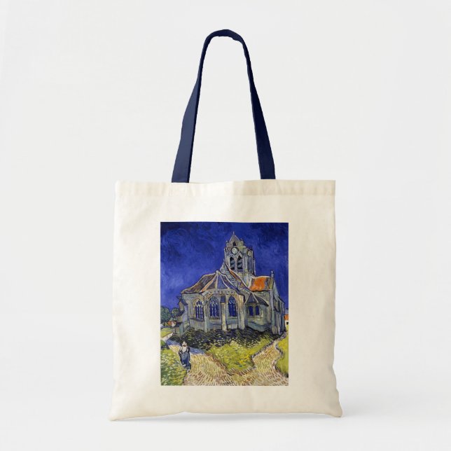 Bolso De Tela Iglesia de Auvers, Van Gogh (Frente)