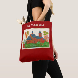 Bolso De Tela Iglesia de madera rusa de Blagoveshchenskoye