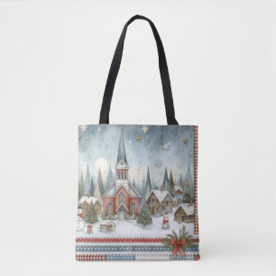 Bolso De Tela Iglesia del Pueblo del País