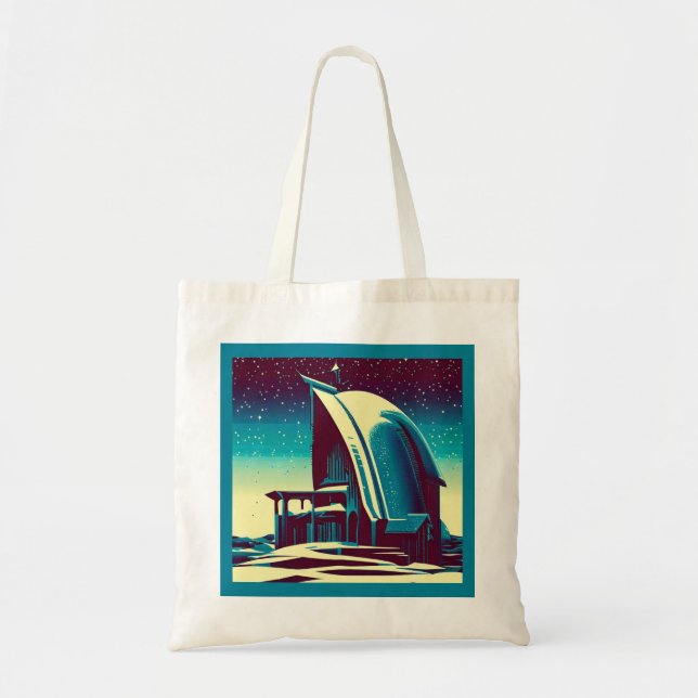 Bolso De Tela Iglesia Futurista 1 de SF (Frente)