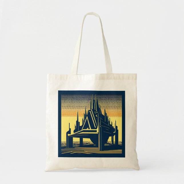 Bolso De Tela Iglesia Futurista de SF 2 (Frente)
