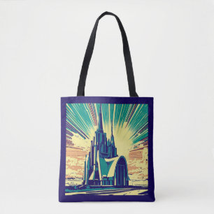Bolso De Tela Iglesia Futurista de SF 3
