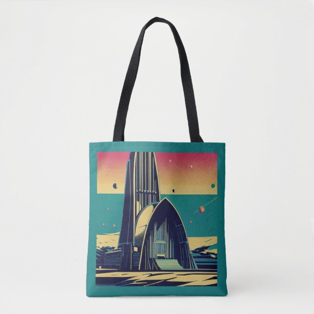 Bolso De Tela Iglesia Futurista de SF 3 (Anverso)