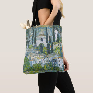 Bolso De Tela Iglesia (Kirche) en Cassone, por Gustav Klimt