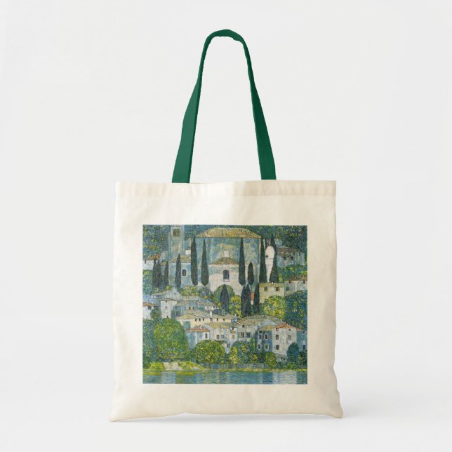 Bolso De Tela Iglesia (Kirche) en Cassone, por Gustav Klimt (Frente)