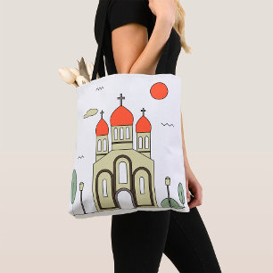 Bolso De Tela Iglesia Ortodoxa Rusa minimalista