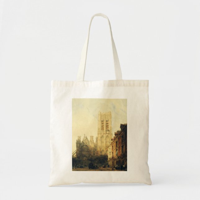 Bolso De Tela Iglesia Saint-Jacques en Dieppe (Frente)