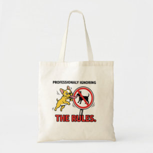 Bolso De Tela Ignorando profesionalmente las reglas divertido Bu