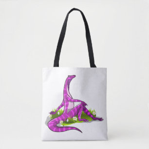 Bolso De Tela Iguanodon Mostrando Su Belleza Natural.