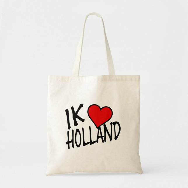 Bolso De Tela Ik Heart Holland btcnt (Frente)