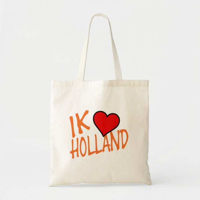 Bolso De Tela Ik Heart Holland o btcnt (Frente)