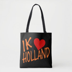 Bolso De Tela Ik Heart Holland o en el distrito de bk