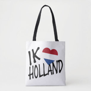 Bolso De Tela Ik Heartflag Holland bk en wcnt