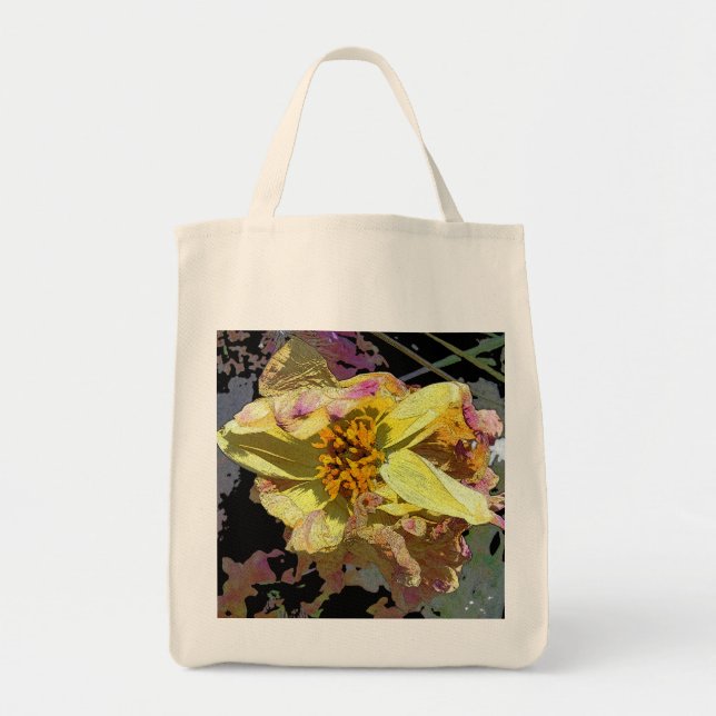 Bolso De Tela "il passaggio di fiori" (Frente)