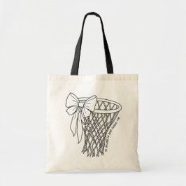 Bolso De Tela I'll Always Be Your Biggest Fan Basketball Bow