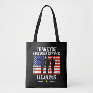 Bolso De Tela ILLINOIS Cute American State Tote Bag