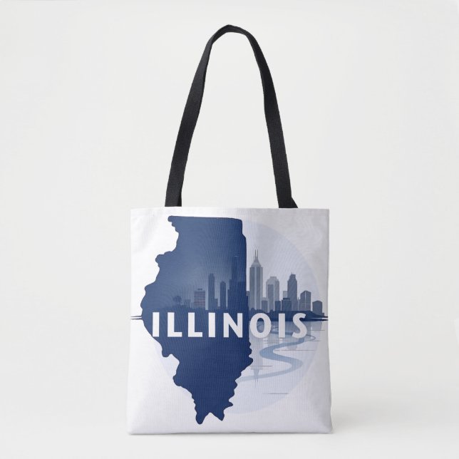Bolso De Tela Illinois Estados Unidos de América (Anverso)