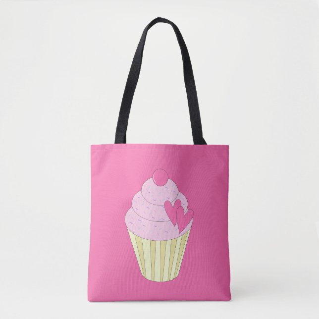Bolso De Tela illusima Fresberry Cupcake (Anverso)