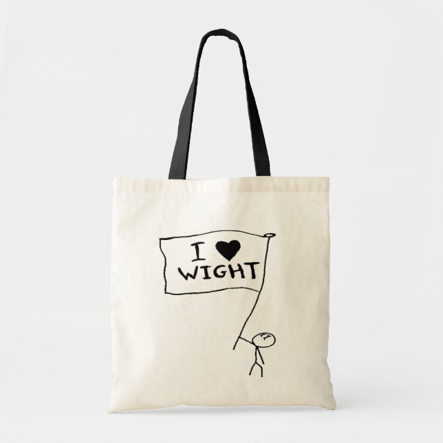 Bolso De Tela ilovewight (Frente)